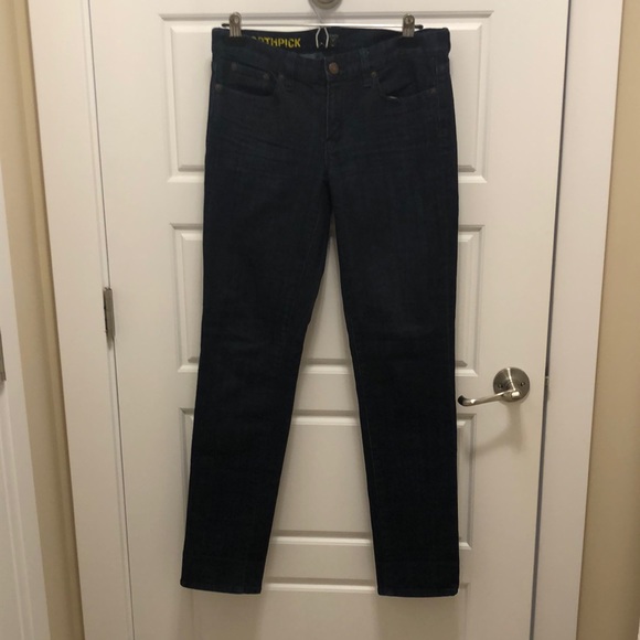 J CREW women’s toothpick mid-rise jeans, dark wash - Picture 1 of 7